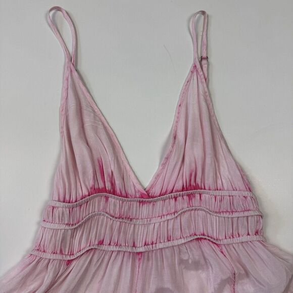 Urban Outfitters Hollis Pink Tie Dye Hippy Parachute Jumpsuit Romper, Sz. S-M - Picture 10 of 16
